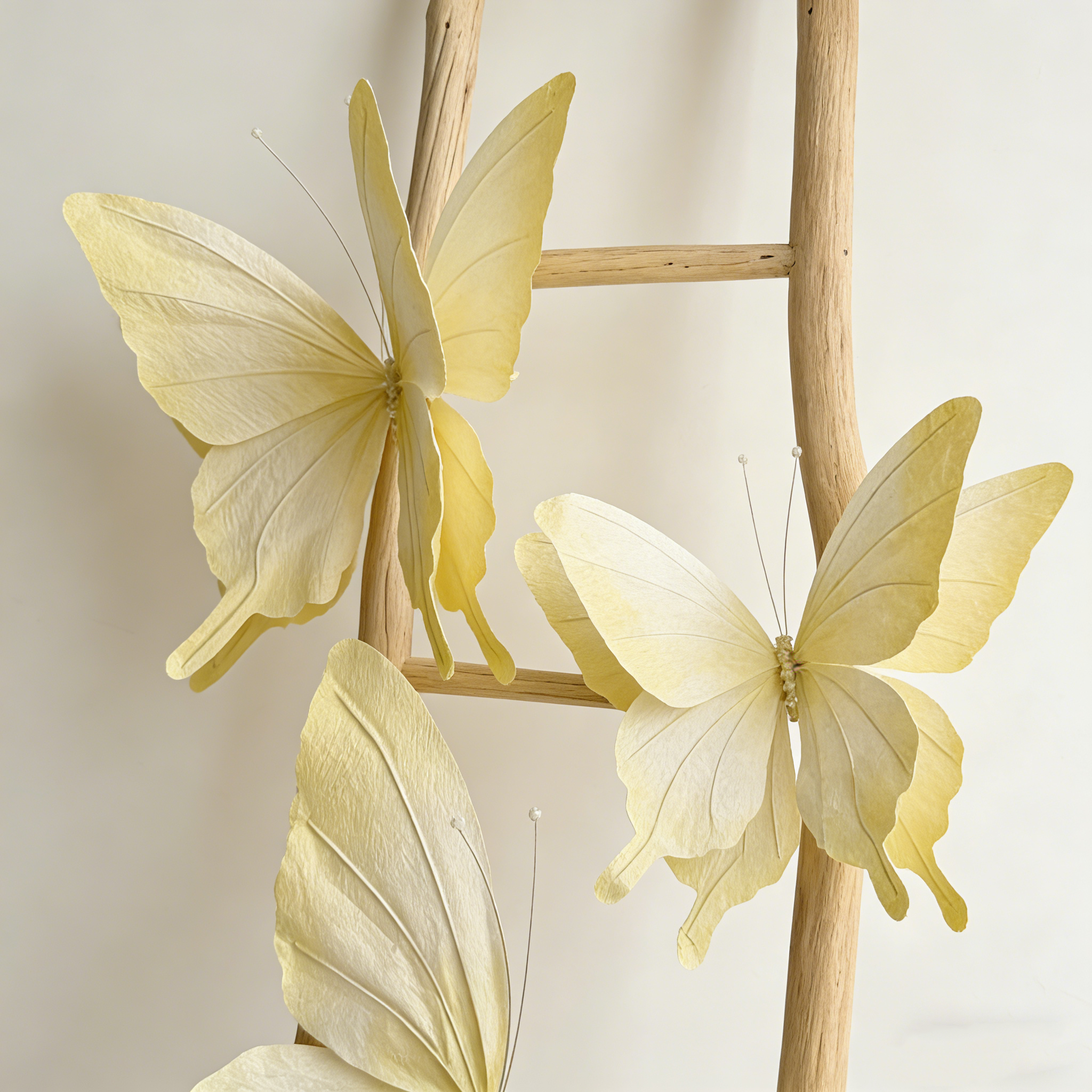 Flowerva Papillon Yellow Flutter Art Accent