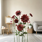 Flowerva Crimson Dahlia Bloom Premium Decor