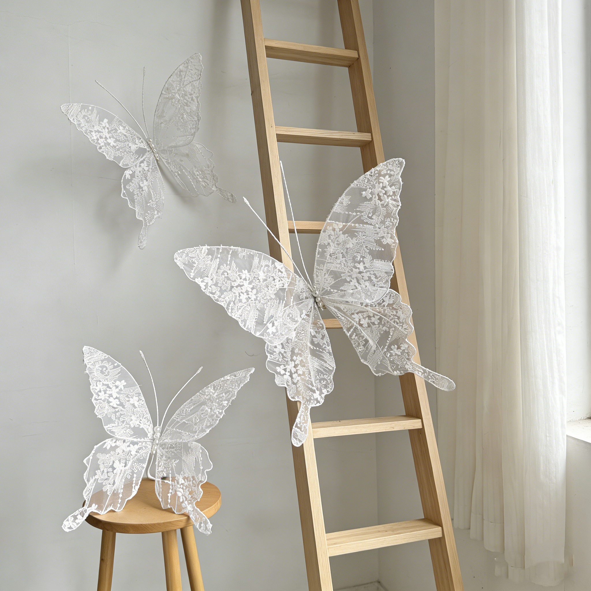 Flowerva Velvet Wing Lace Art Accent