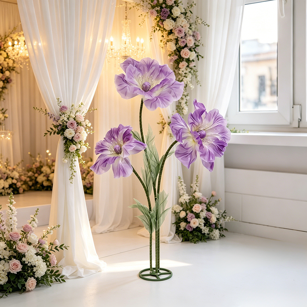 Flowerva Sheer Standing Petal Sculpture Premium Decor