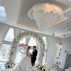 Flowerva Ethereal Feather Chandelier Wedding Decor