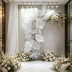 Flowerva Lace Silhouette Form Art Installation