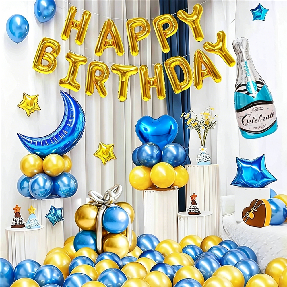 Flowerva Birthday party scene decoration balloon set