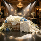 Flowerva Opulent Satin Atelier Installation Wedding Decor