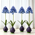 Flowerva Blue Muscari Palette Artisan Premium Decor