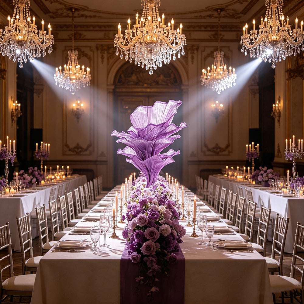 Flowerva Amethyst Wedding and Home Art Decoration