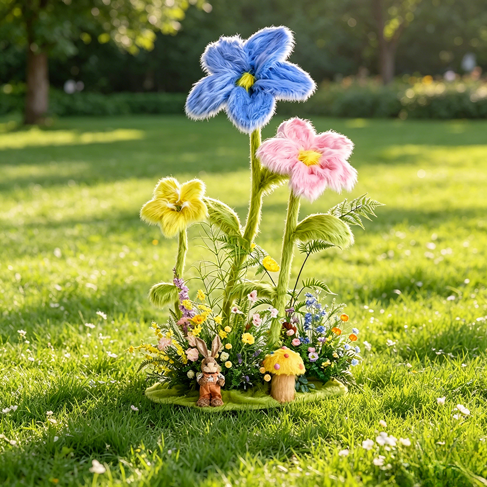 Flowerva Fuzzy Whimsy Centerpiece Flower Wedding Decoration