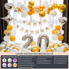 Flowerva Birthday Party Balloon Set Atmosphere Scene Decoration