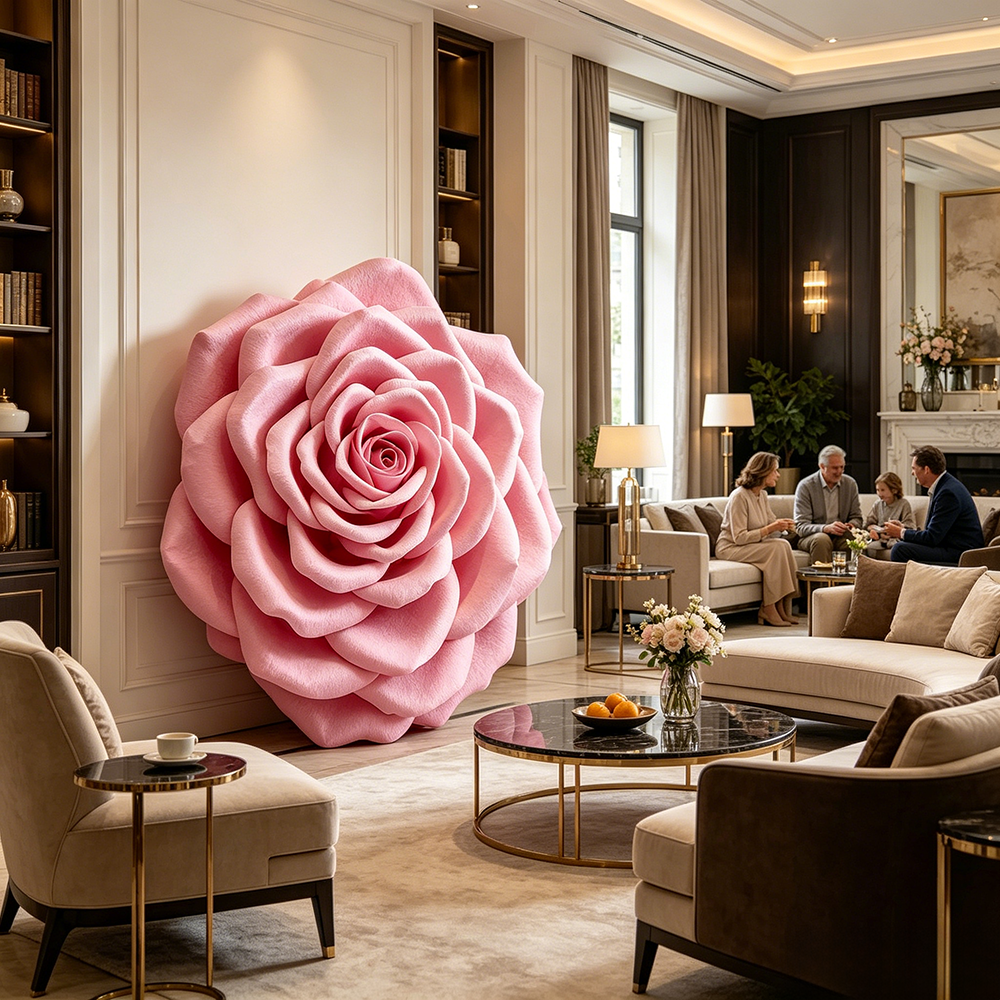 Flowerva Rose Contour Formwork Premium Decor