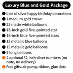 Flowerva Birthday party scene decoration balloon set