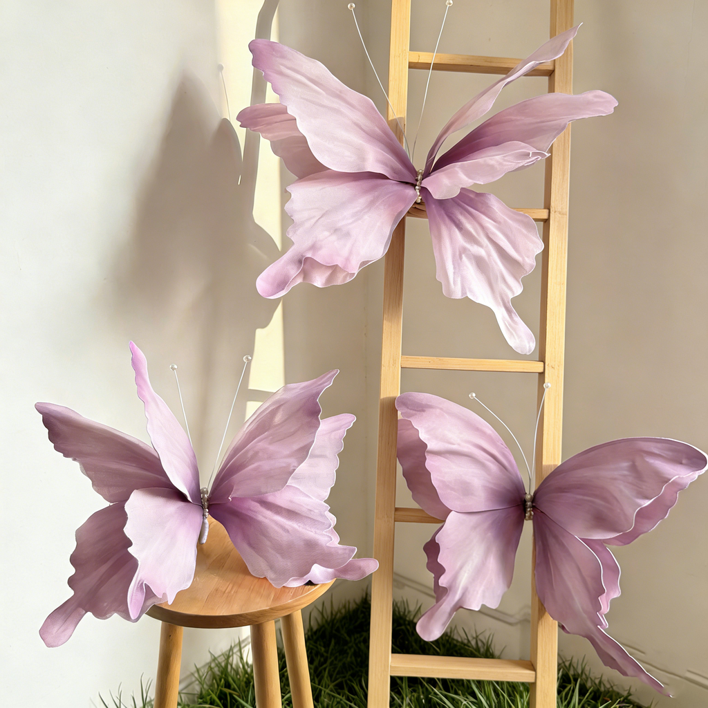 Flowerva Ethereal Pink Flutter Art Accent