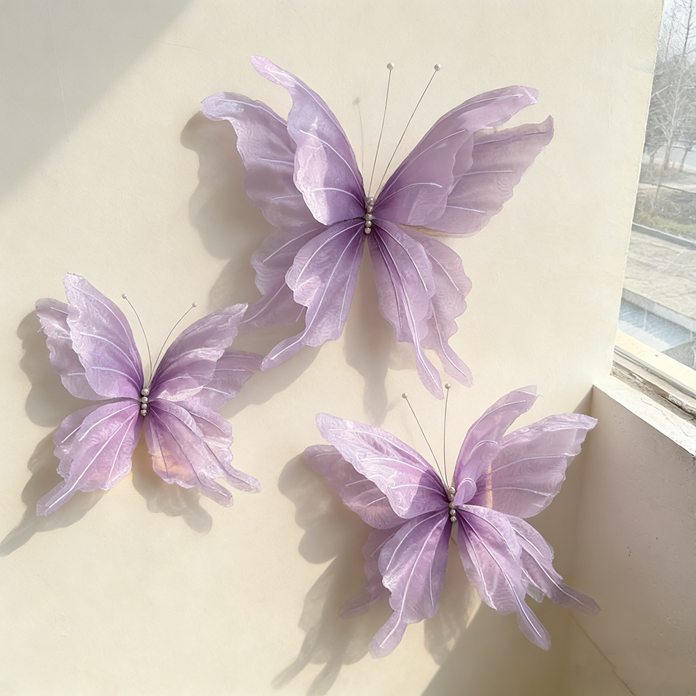 Flowerva Delicate Purple Drift Art Accent