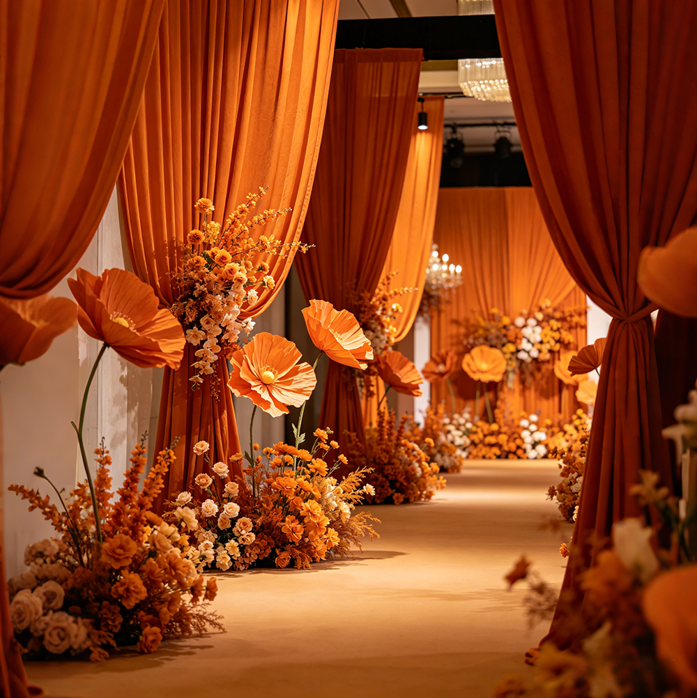 Flowerva Veil Poppy Ensemble Premium Decor