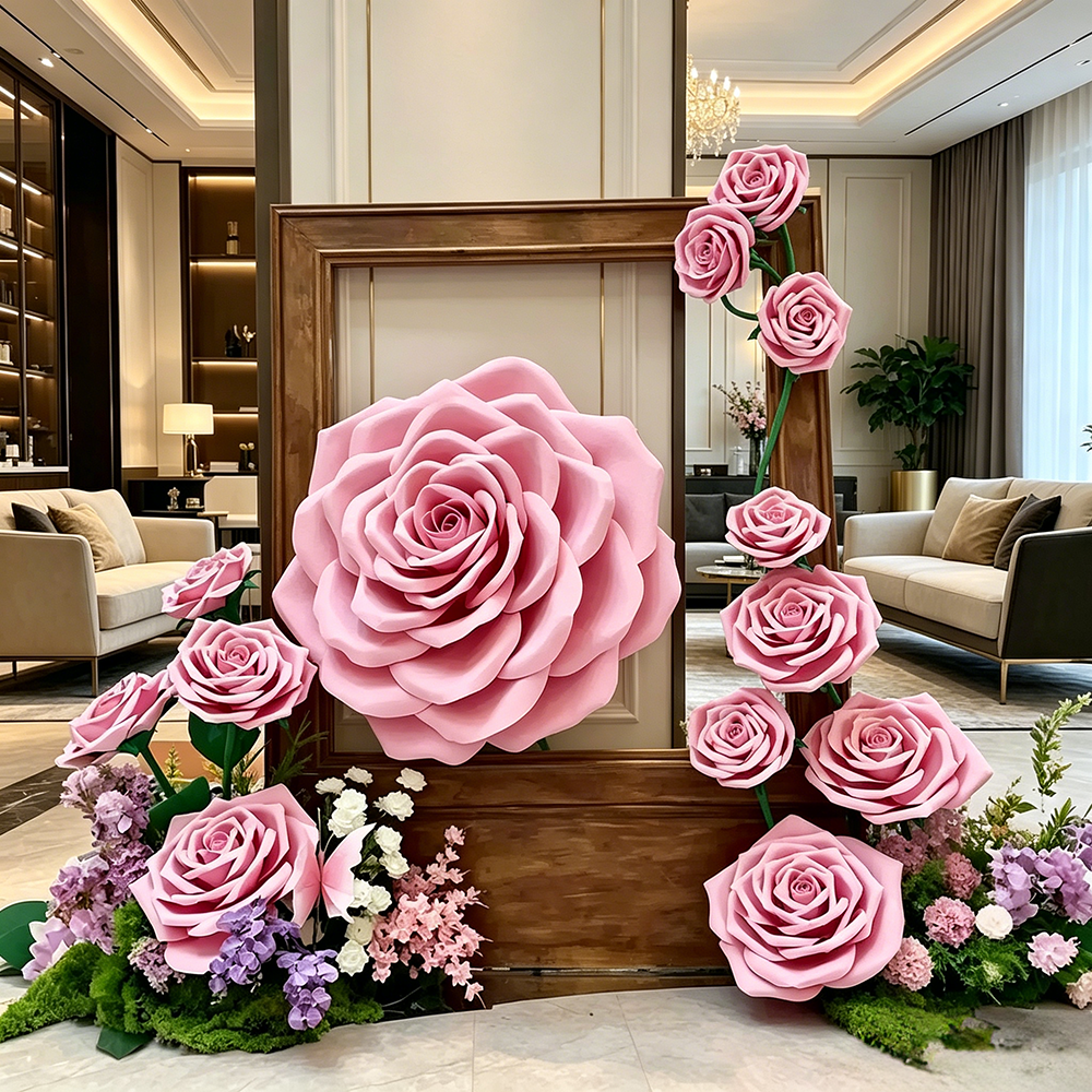 Flowerva Rose Contour Formwork Premium Decor