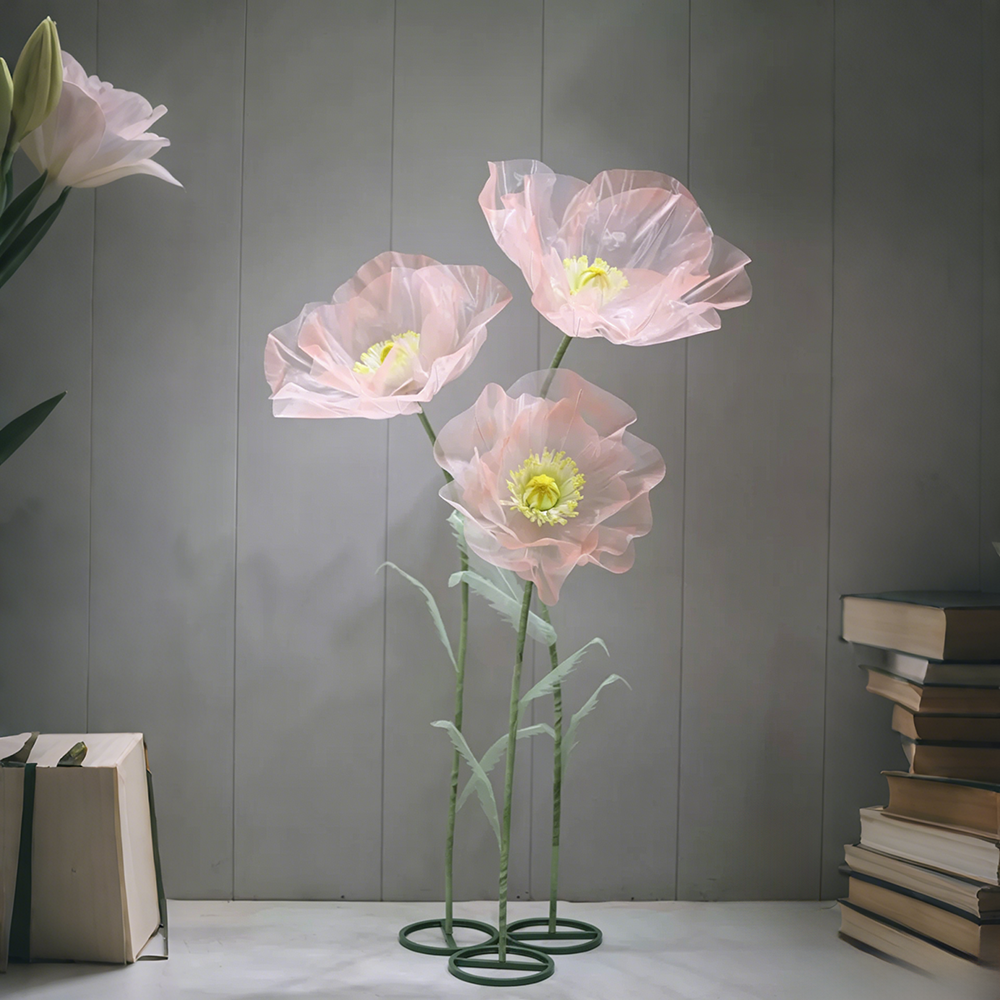 Flowerva Sheer Petal Sculpture Premium Decor