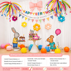Flowerva Kids Birthday Party Balloon Decorations Scene Layout Set