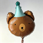 Flowerva Cartoon Creative Animal Foil Balloons Kids Birthday Party Scene Decoration