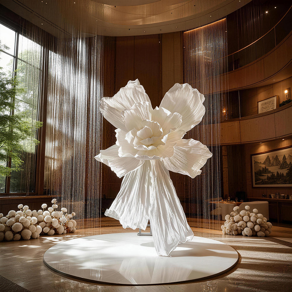 Flowerva Couture Crinkle Art Installation