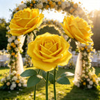 Flowerva Romantic Lush Garden Yellow Rose Premium Flower