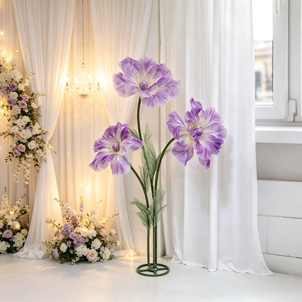 Flowerva Sheer Standing Petal Sculpture Premium Decor