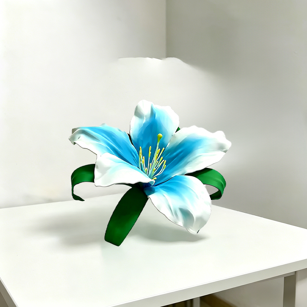 Flowerva Azure Whisper Premium Decor