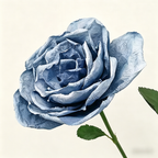 Flowerva Rose Cerulean Drift Premium Decor