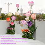 Flowerva Tulip Ensemble Premium Decor