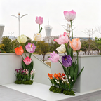 Flowerva Tulip Ensemble Premium Decor