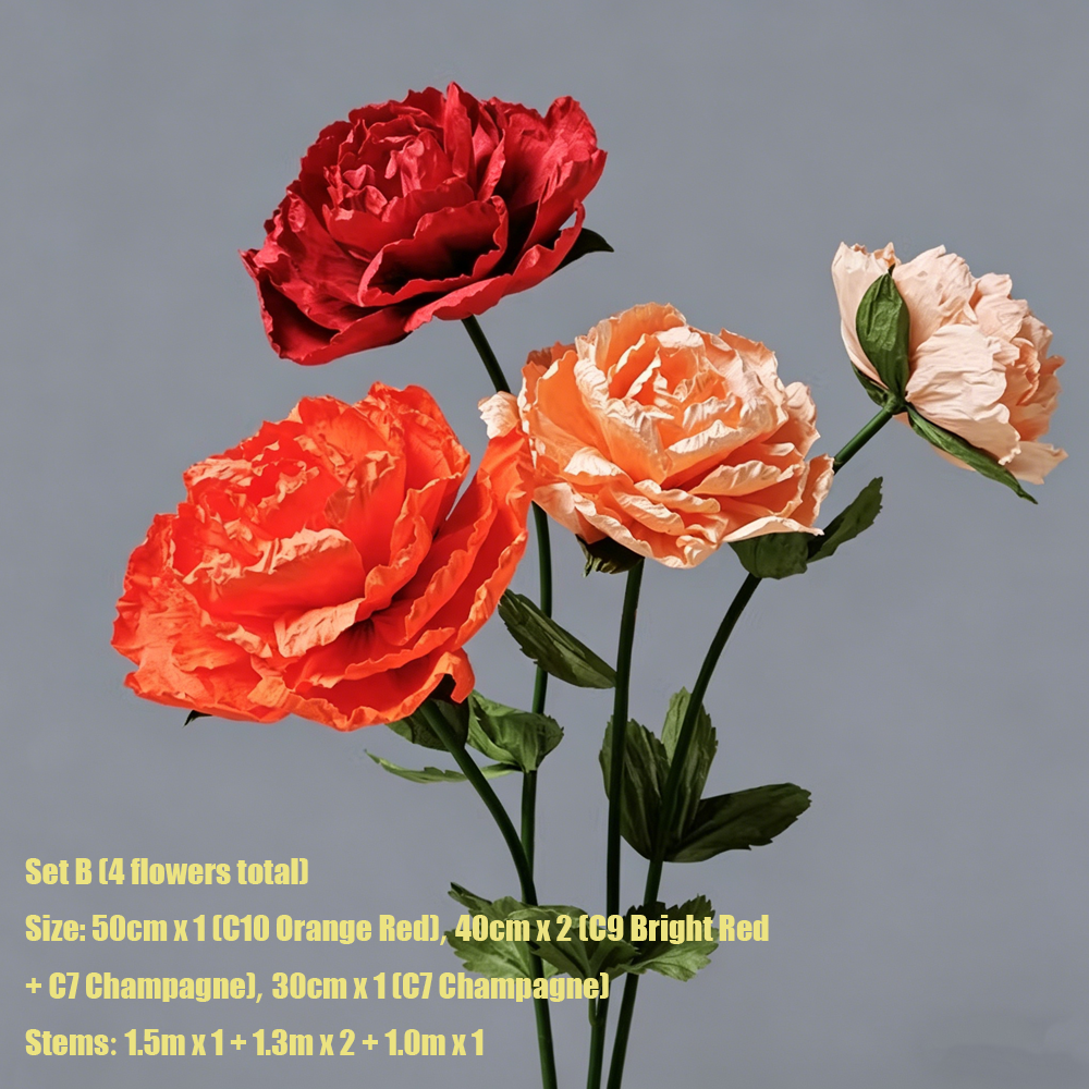 Flowerva Dramatic Red Petal Premium Flower