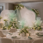 Flowerva Airy Green Veil Eternal Table Flower