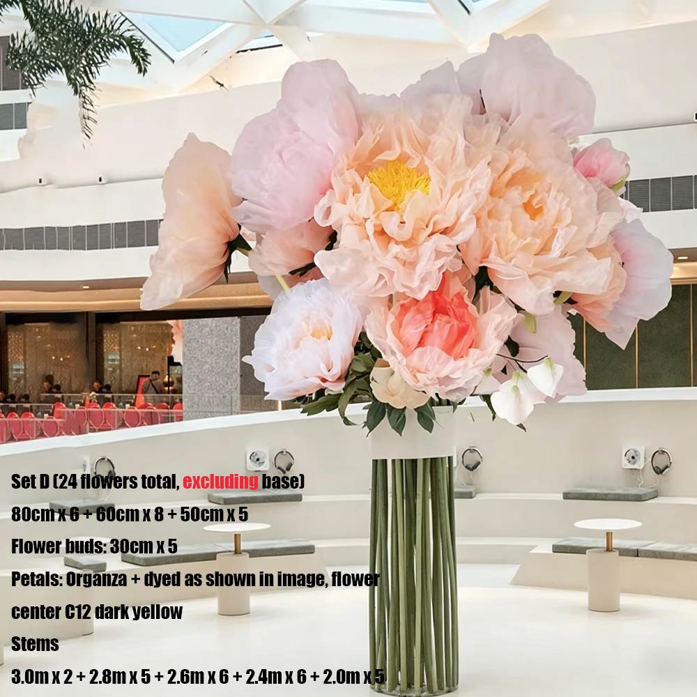 Flowerva Orchid Peony Luminaire Premium Flower