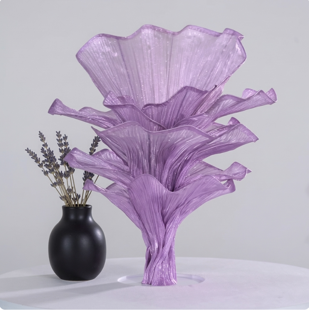 Flowerva Airy Pearl Purple Veil Eternal Table Flower