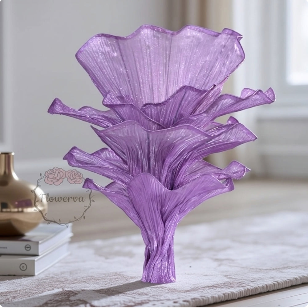 Flowerva Airy Pearl Purple Veil Eternal Table Flower