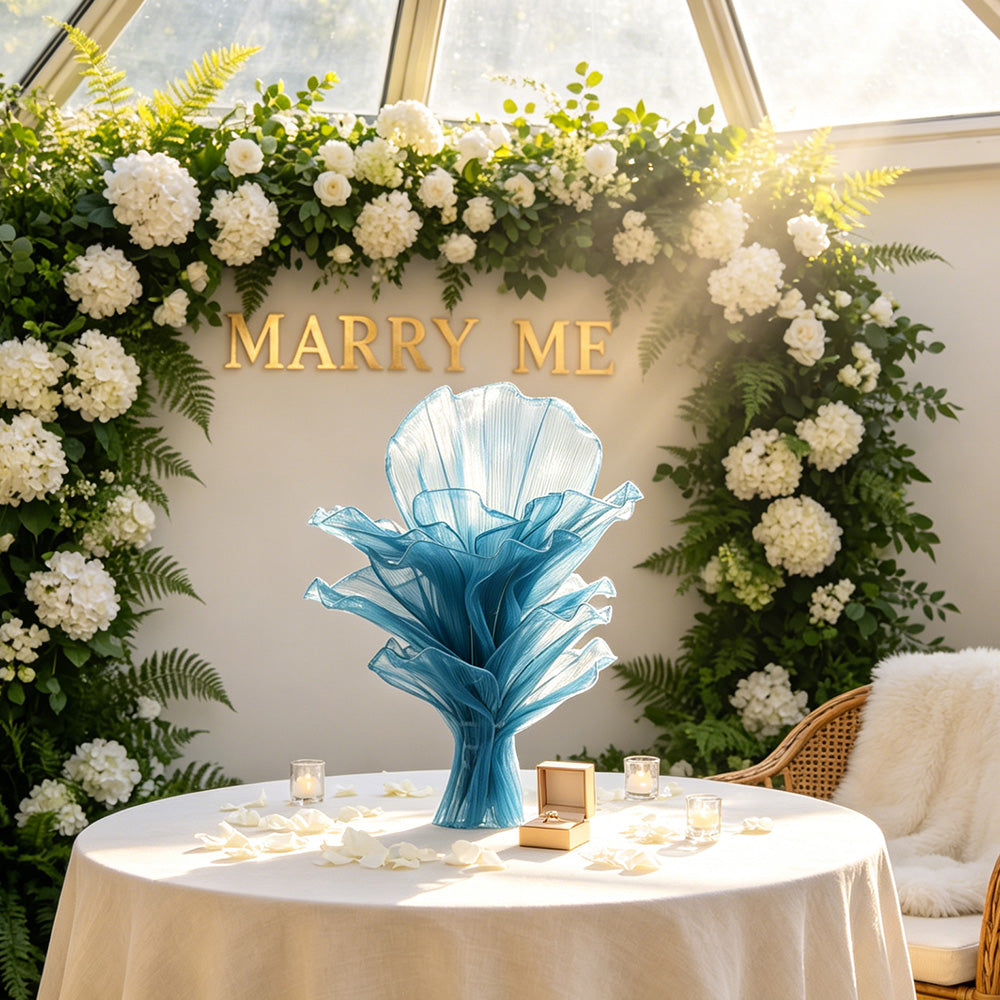 Flowerva Airy Blue Veil Eternal Table Flower
