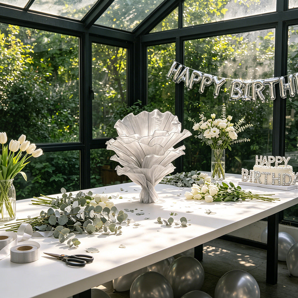 Flowerva Airy Grey Veil Eternal Table Flower