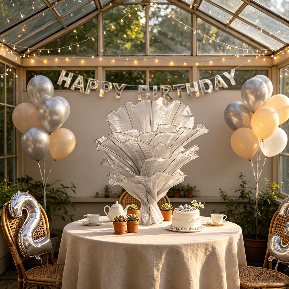 Flowerva Airy Grey Veil Eternal Table Flower