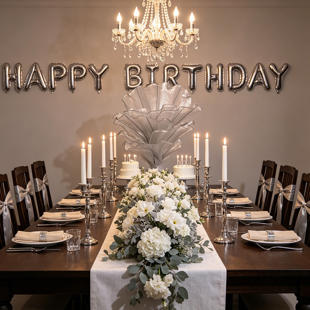 Flowerva Airy Grey Veil Eternal Table Flower