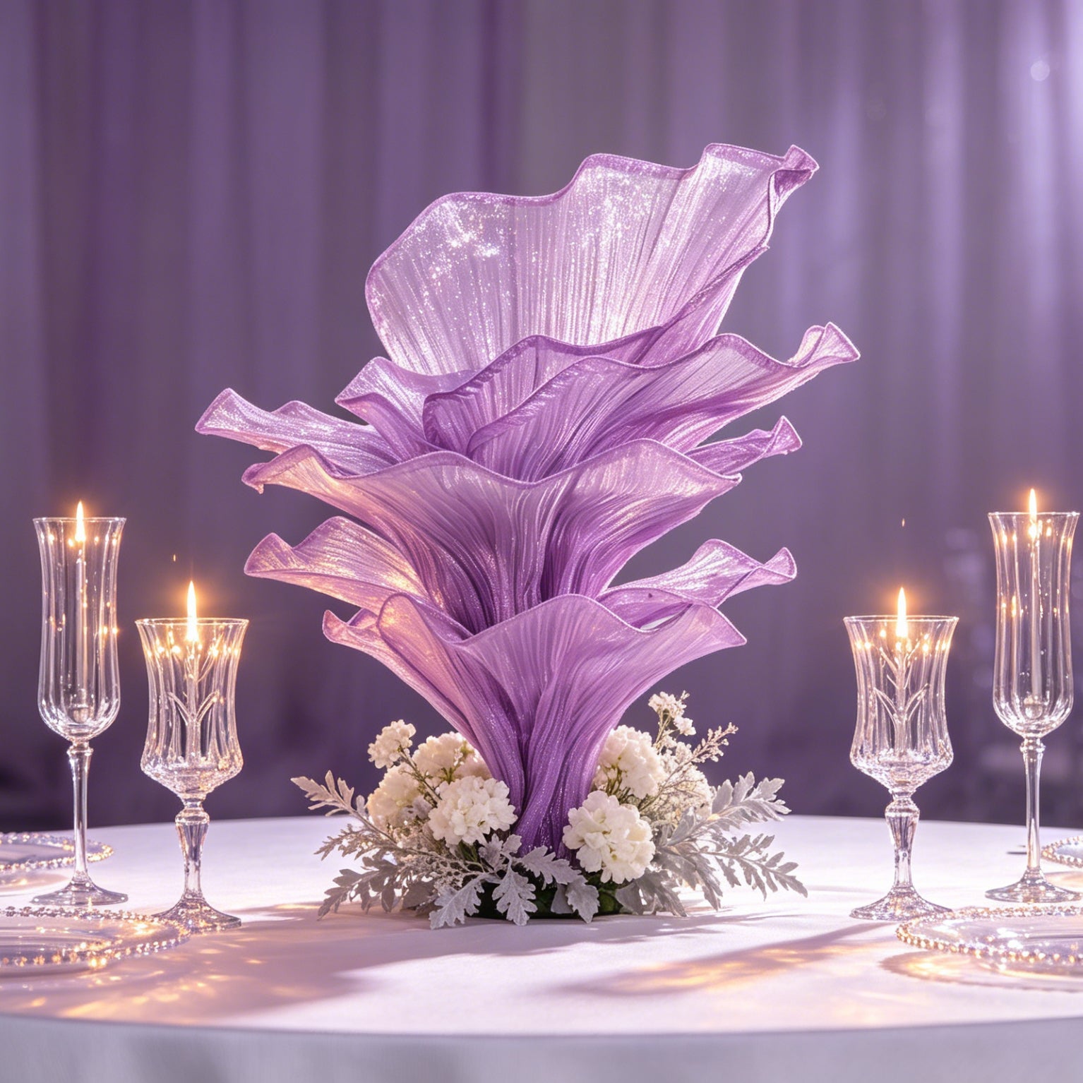 Flowerva Amethyst Wedding and Home Art Decoration