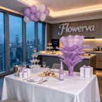 Flowerva Amethyst Wedding and Home Art Decoration