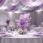 Flowerva Amethyst Wedding and Home Art Decoration