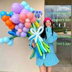 Flowerva Atmospheric Balloon Bouquet Decor