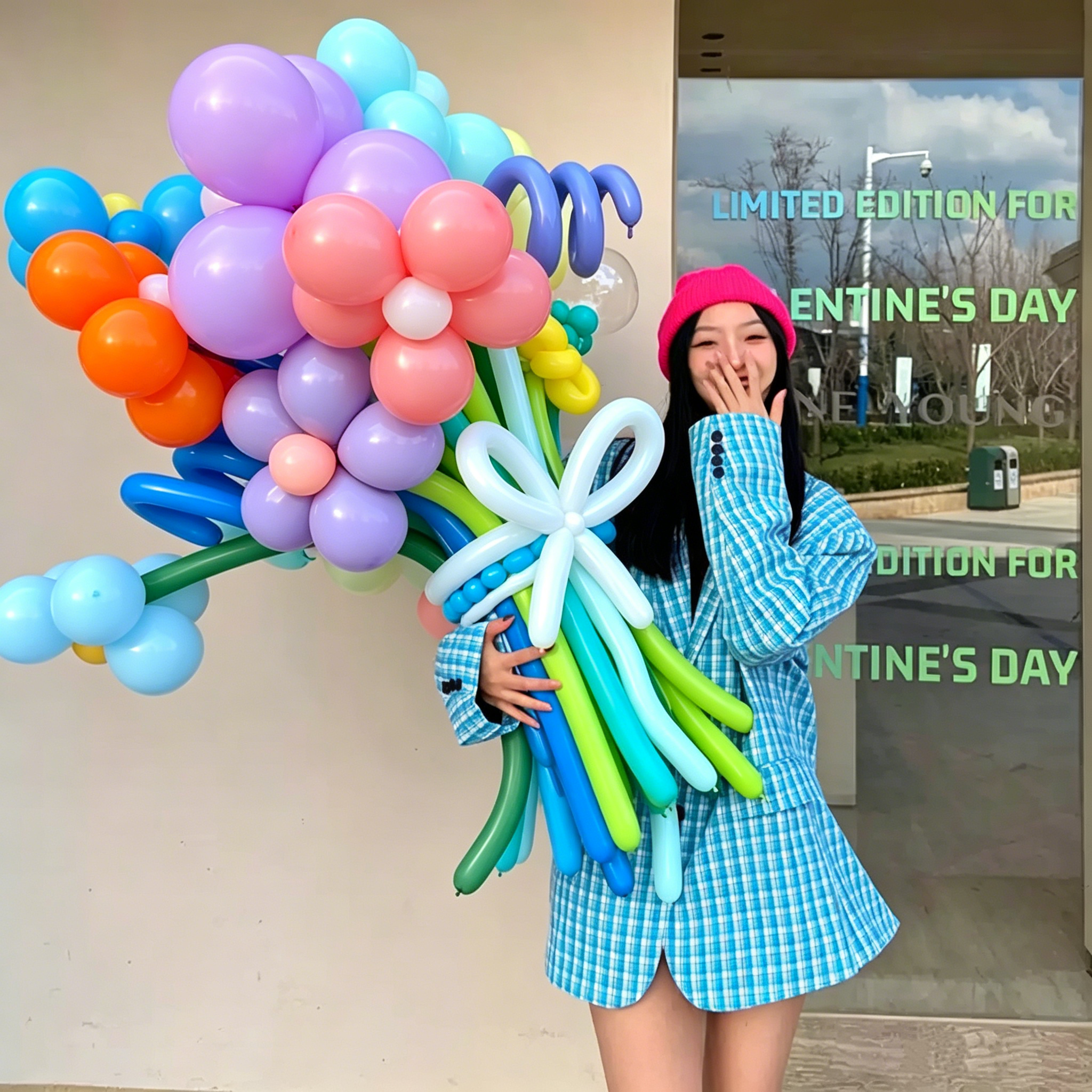 Flowerva Atmospheric Balloon Bouquet Decor