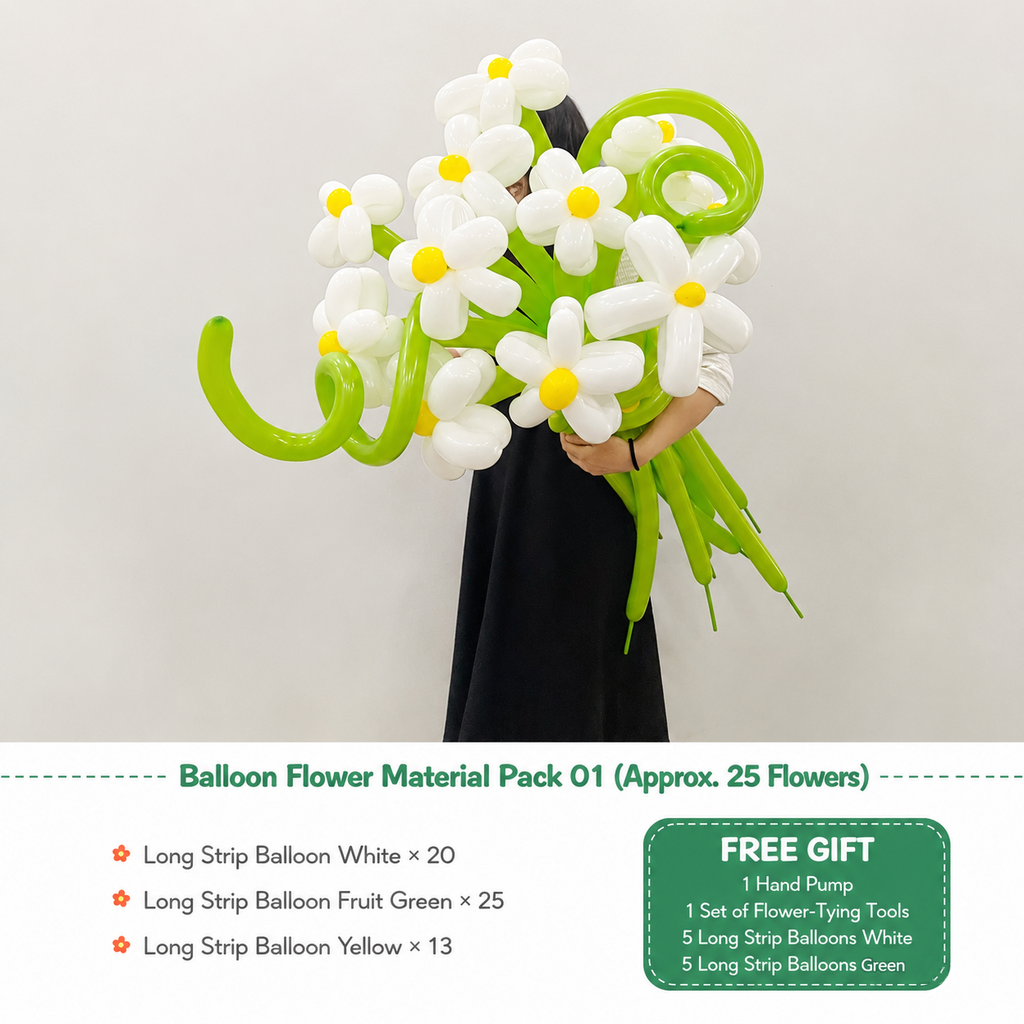 Flowerva Atmospheric Balloon Bouquet Decor