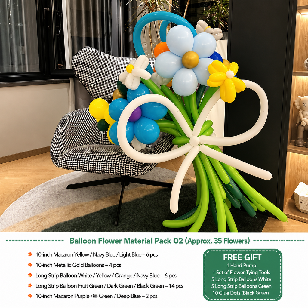 Flowerva Atmospheric Balloon Bouquet Decor