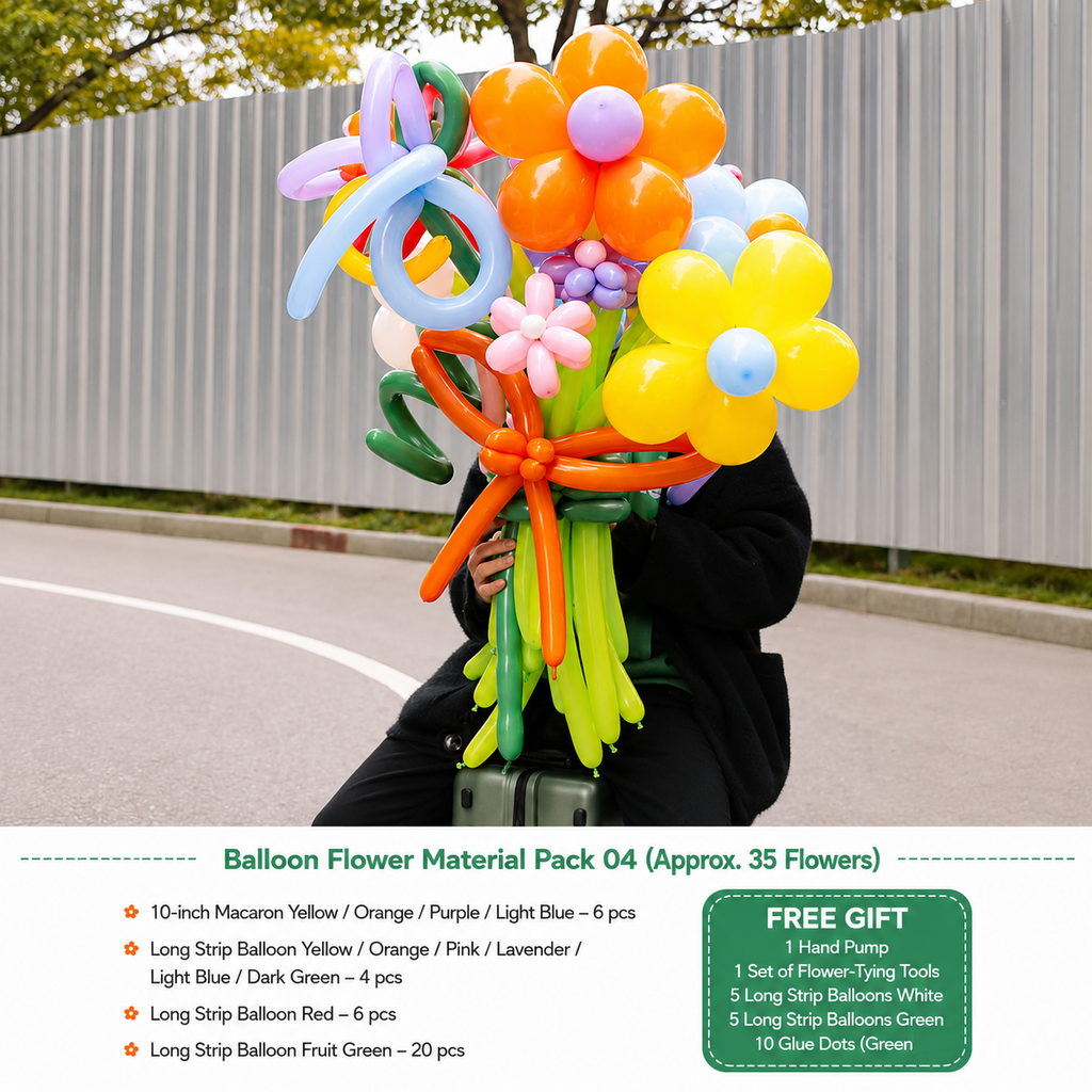 Flowerva Atmospheric Balloon Bouquet Decor