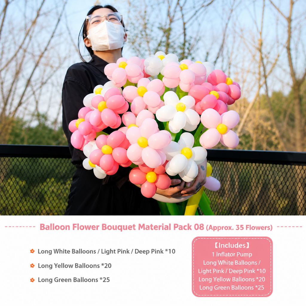 Flowerva Atmospheric Balloon Bouquet Decor