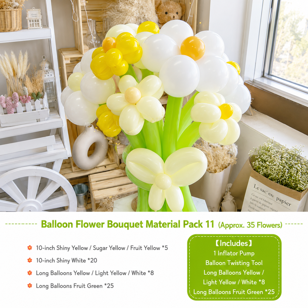 Flowerva Atmospheric Balloon Bouquet Decor
