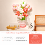 Flowerva Atmospheric Balloon Bouquet Decor