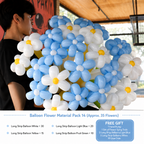Flowerva Atmospheric Balloon Bouquet Decor