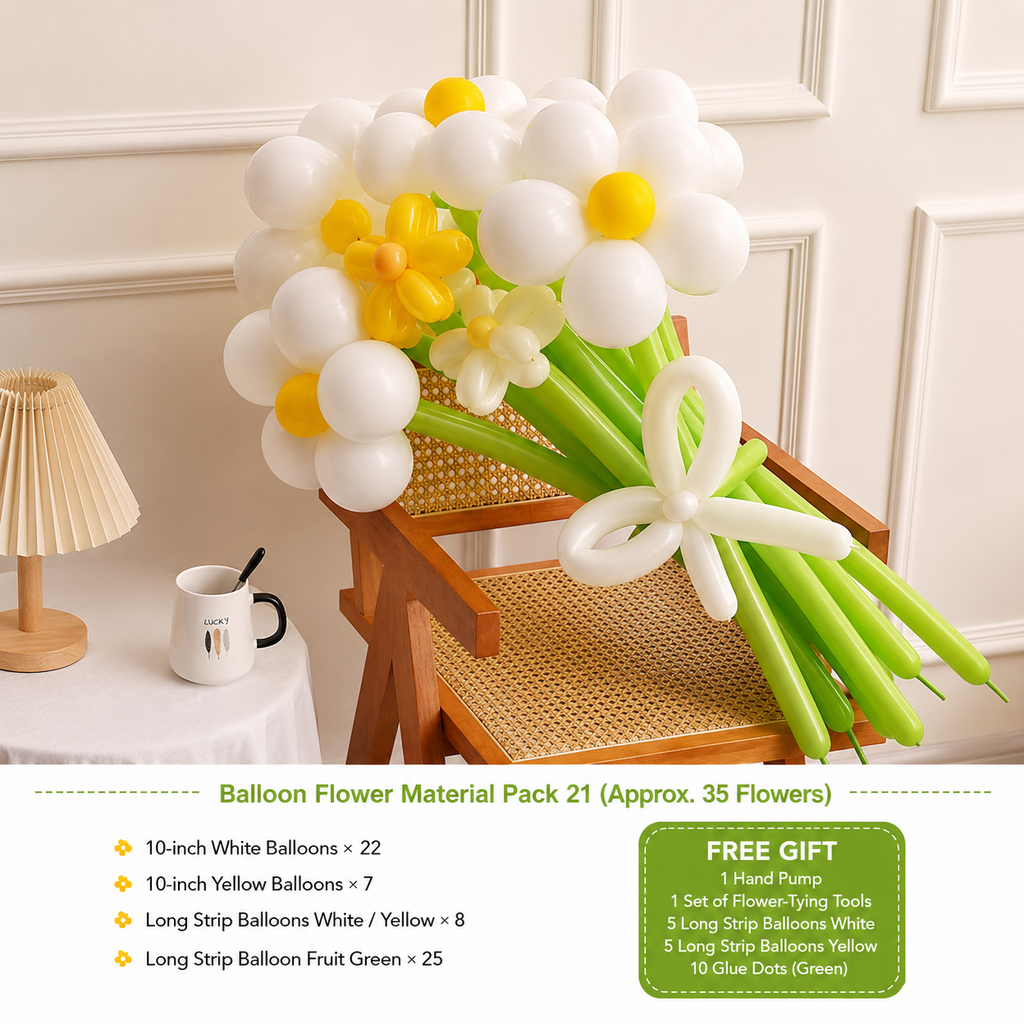 Flowerva Atmospheric Balloon Bouquet Decor